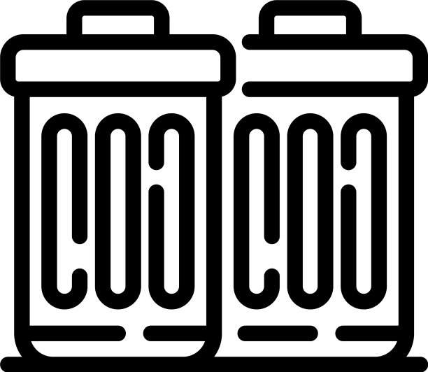 垃圾容器图标轮廓样式图片下载