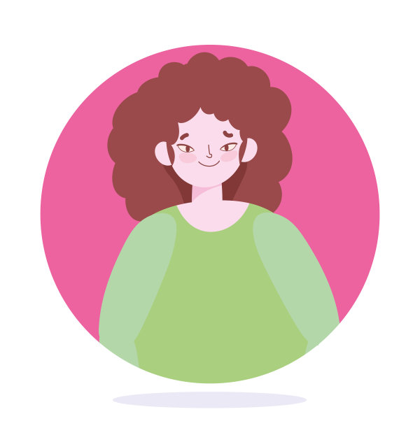 年轻女性卡通人物女性设计图片下载