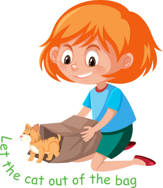 用图画描述let的英语习语图片下载