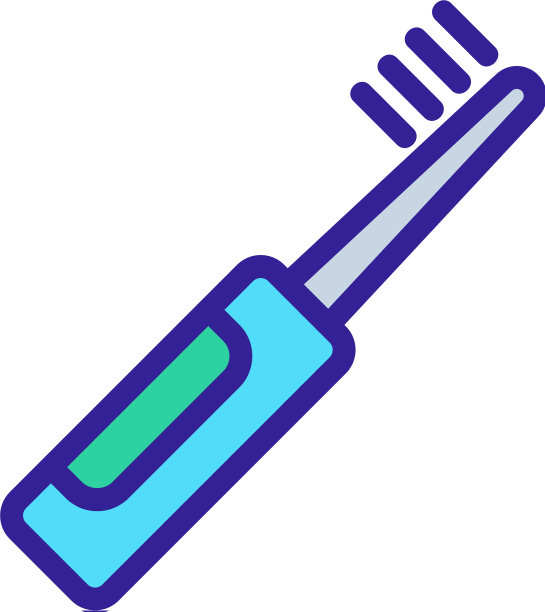 电刷带有防滑手柄图标图片下载