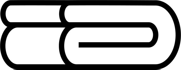 折叠毛巾布边视图图标轮廓图片下载