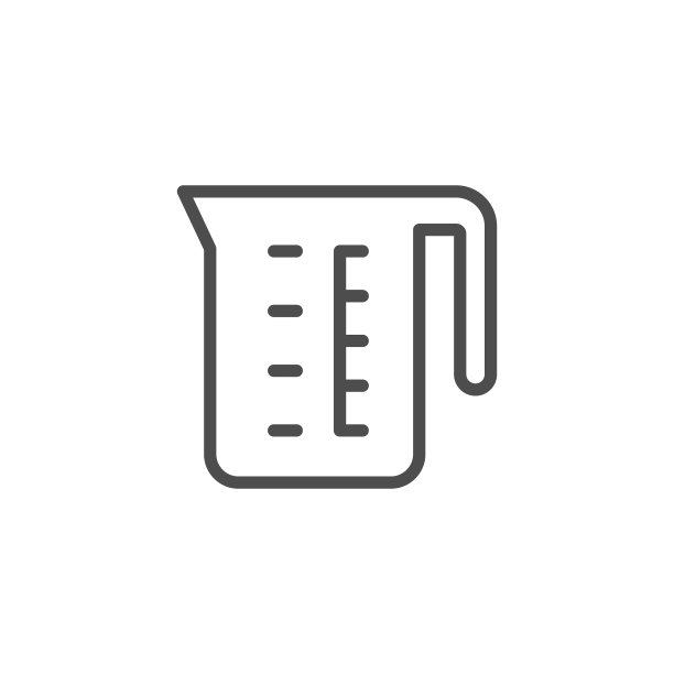 量杯线条轮廓图标图片下载