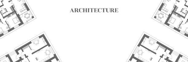 建筑的背景。建筑工程的一部分，住宅楼的建筑平面图。黑白两色图片下载