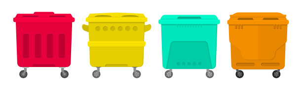 垃圾容器垃圾箱。图片下载