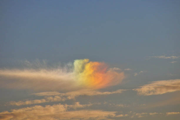 一朵小云里的一道彩虹图片下载