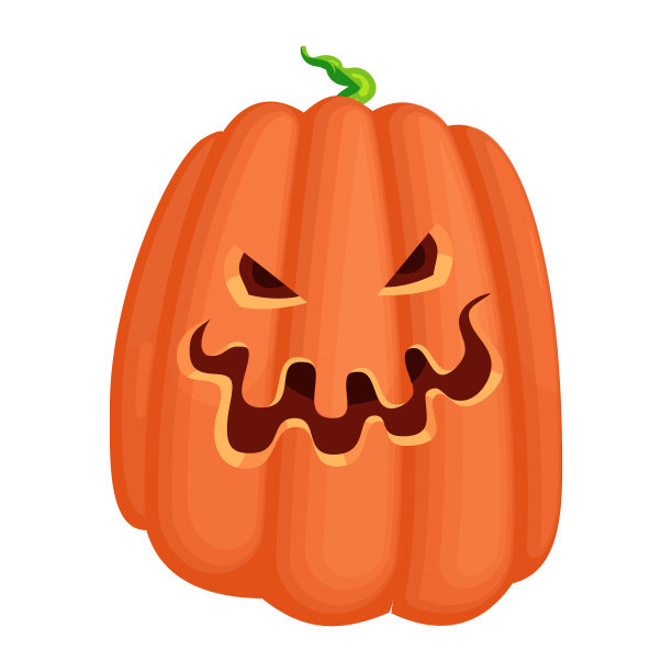 万圣节南瓜矢量插图图片下载