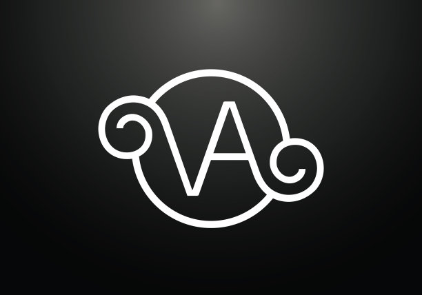 首字母v标志设计模板图片下载