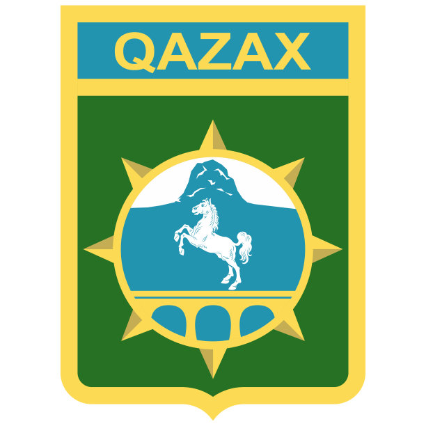 阿塞拜疆卡扎克斯的盾形纹章图片下载