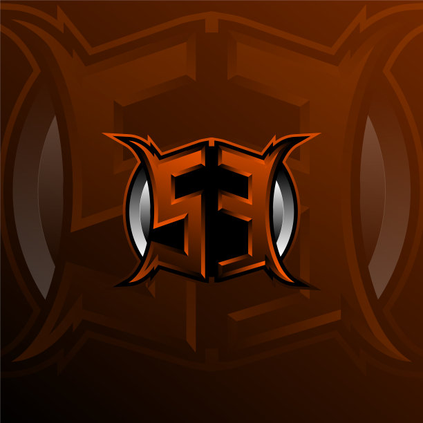 Se标志字母设计为橙色标志图片下载