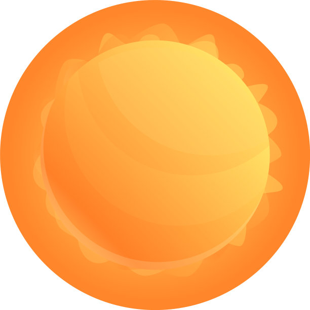 太空太阳图标卡通风格图片下载