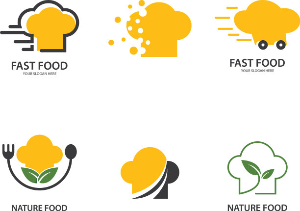 帽厨师食品标志图片下载
