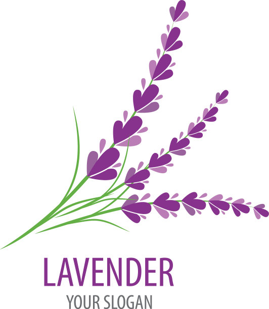薰衣草的标志图片下载