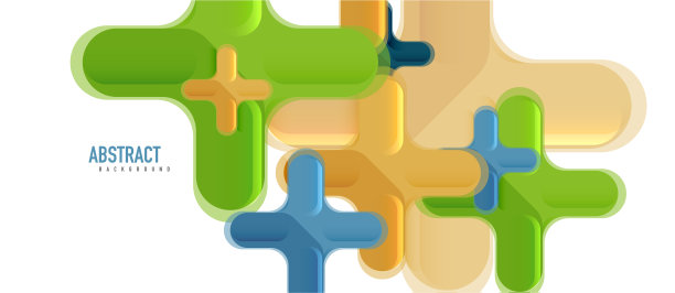 光滑的多色塑料风格交叉图片下载