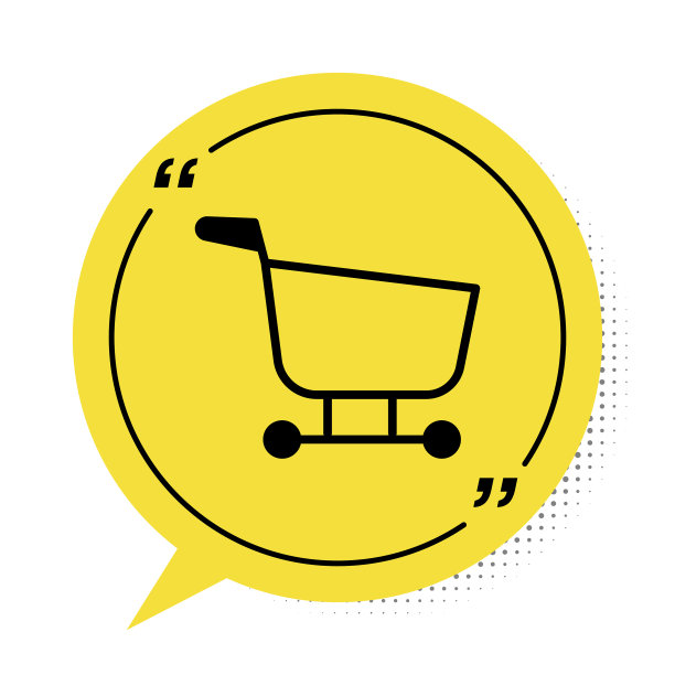 黑色购物车图标孤立在白色图片下载