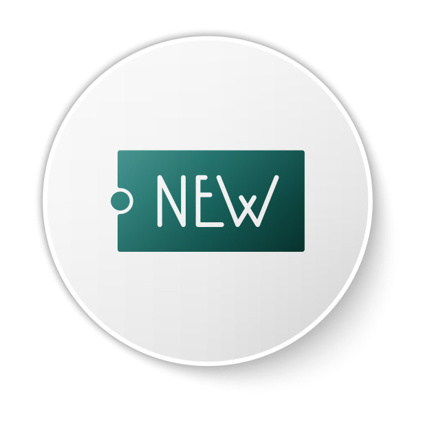 绿色价格标签与铭文新图标图片下载