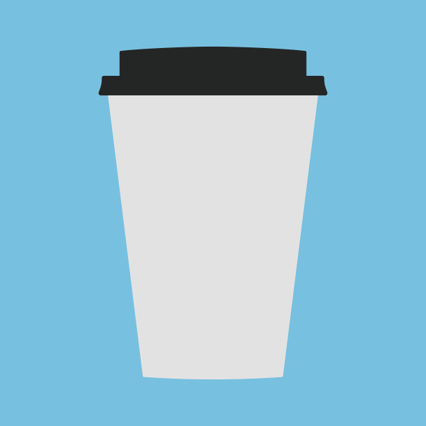 咖啡杯图标空了。像素完美。移动和网络。与帽图片下载