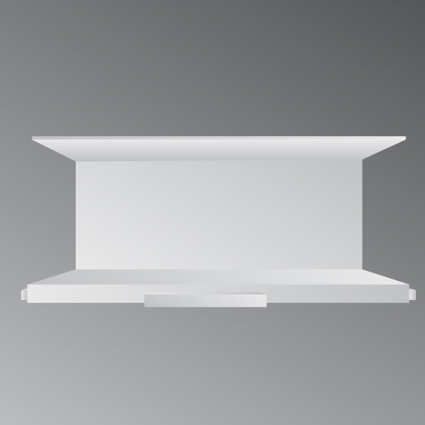 简单的墙壁展台模型。活动三维渲染展台图片下载