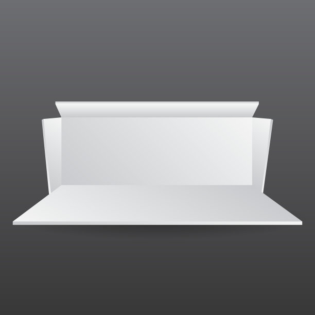 简单的墙展位模型。活动3D渲染展台图片下载