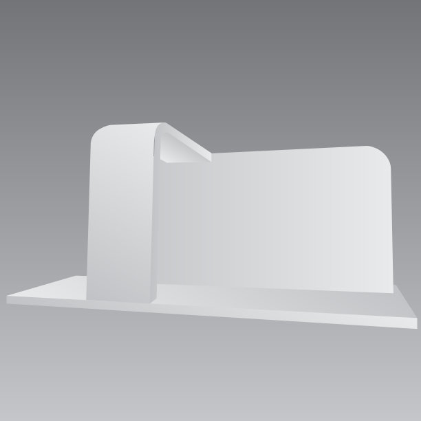 简单的墙壁展台模型。活动三维渲染展台图片下载