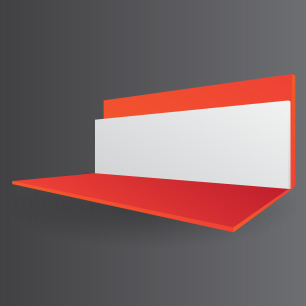 简单的墙展位模型。活动3D渲染展台图片下载