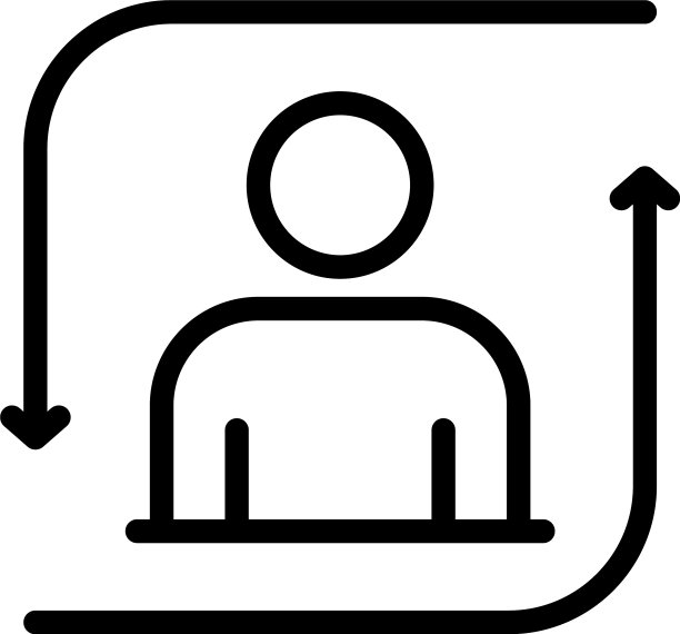 人和重载箭头图标轮廓样式图片下载