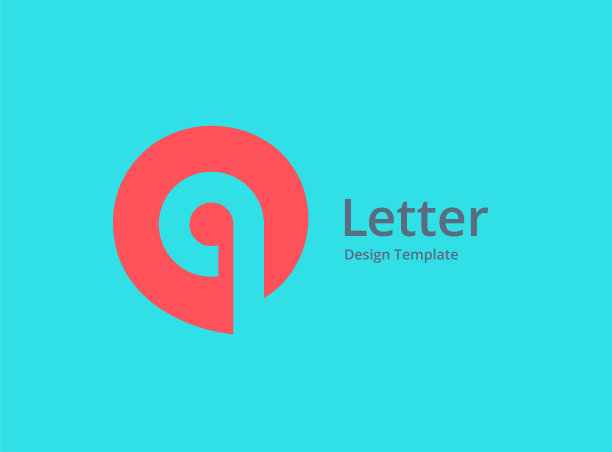 字母q语音气泡标志图标设计模板图片下载