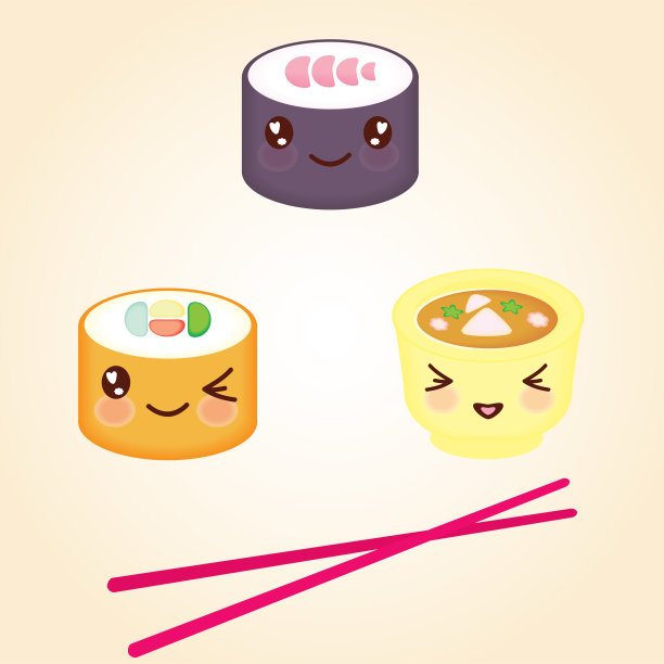 寿司吧的食品标志。日本矢量寿司吧餐厅卷图标。亚洲外卖。寿司店的日本料理海报。图片下载