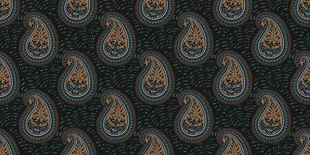 矩形无缝波西米亚印花设计图片下载