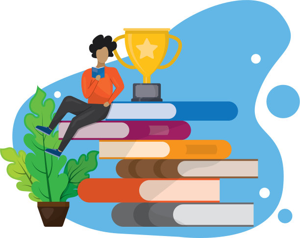 人看书，坐在一大堆书图片下载