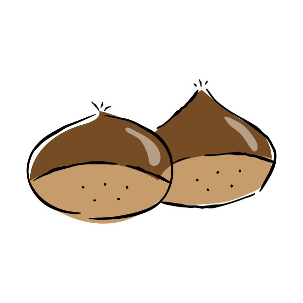 栗子的插图。图片下载