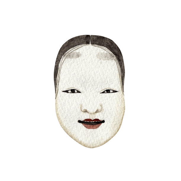 日本能乐面具图片下载