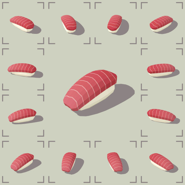 低聚等距寿司金枪鱼图片下载