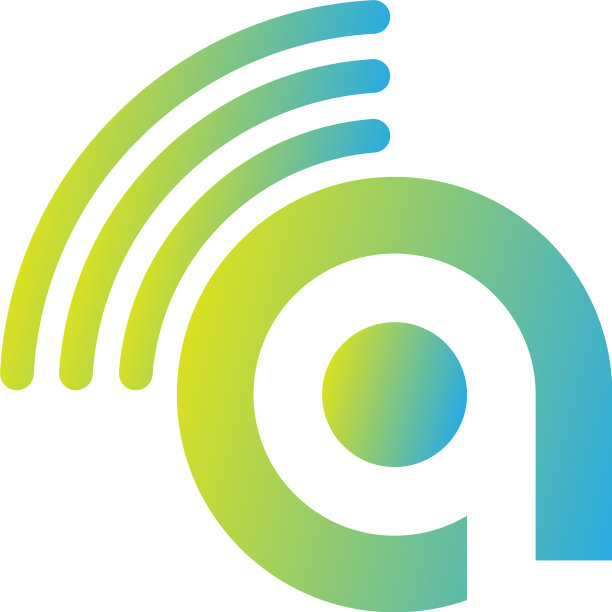 字母一个无线互联网标志图片下载