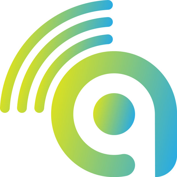 字母一个无线互联网标志图片下载