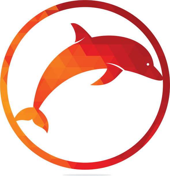 海豚标志设计图片下载