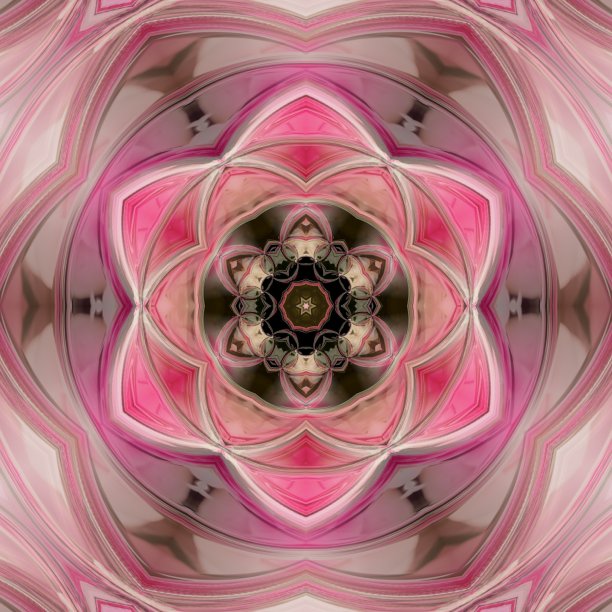 3d粉色花卉抽象曼荼罗背景图像。排灯节曼荼罗。装饰曼荼罗。门垫设计。设计模板。家居装饰。创造性的背景图像图片下载