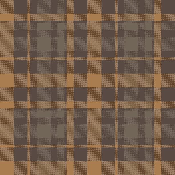 棕色格子呢无缝格子图案图片下载