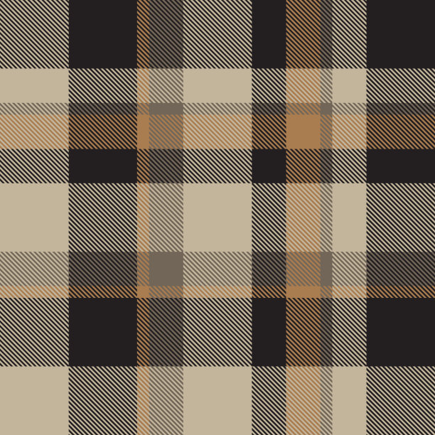 棕色格子呢无缝格子图案图片下载