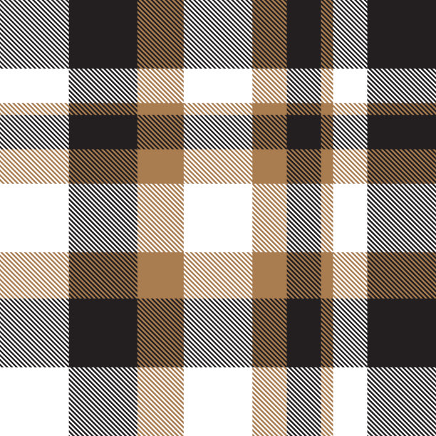 棕色格子呢无缝格子图案图片下载