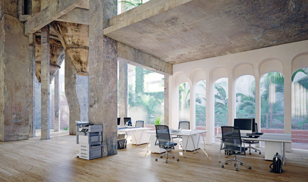 当代阁楼办公室图片下载