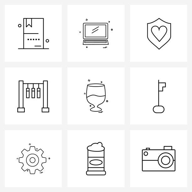 9 .界面线图标设置现代符号图片下载