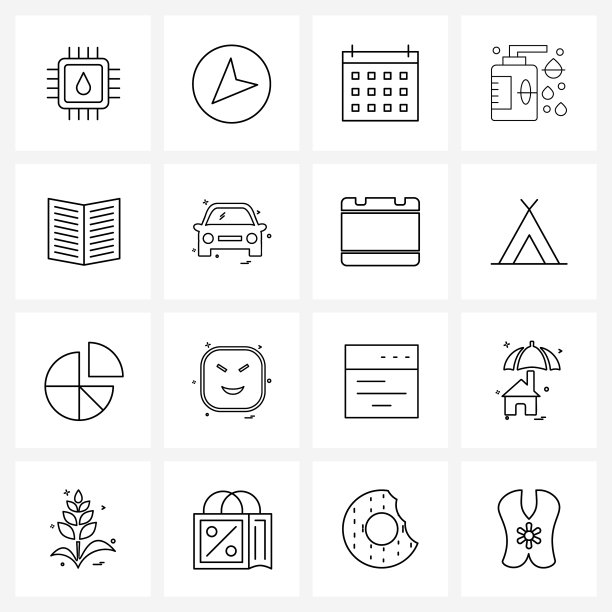 股票图标设置16行符号的内容图片下载