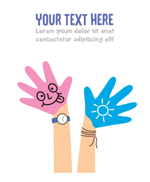 手画的孩子图片下载