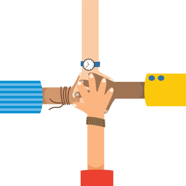 概念团队符号手图片下载