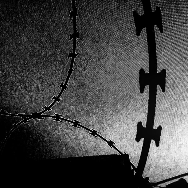 铁丝网轮廓图片下载