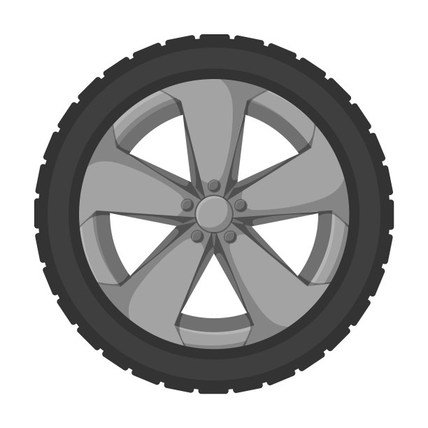 车轮汽车图标卡通图标孤立图片下载