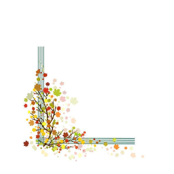 秋叶边角。图片下载