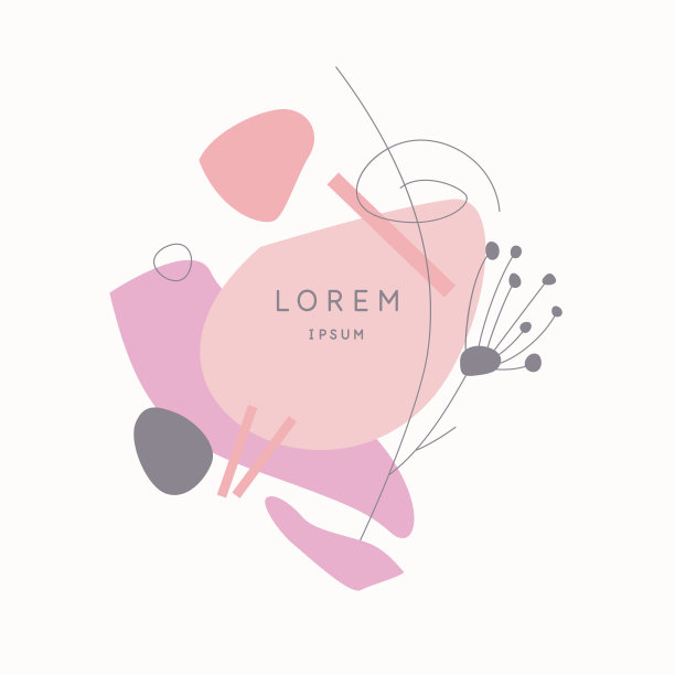 流行风格的带有抽象元素的作品。你的设计背景。博客和网站的海报。图片下载