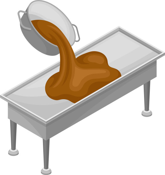 输送带上有巧克力糖的形成图片下载