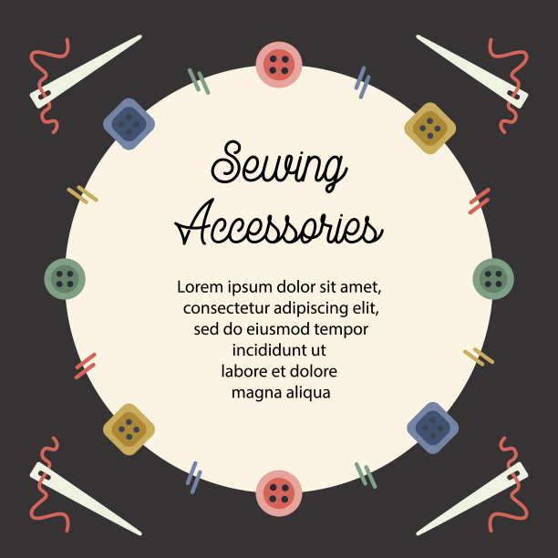 缝纫配件模板裁剪图片下载